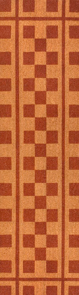 Harper Classic Farmhouse Checkerboard Coir Area Rug